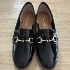 本革エナメルローファー☆22.5cm