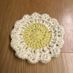 花形かぎ針編みコースター
