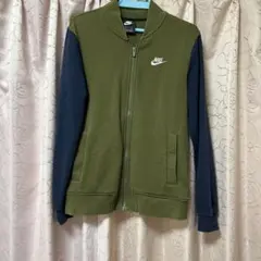 NIKE ジップアップブルゾン オリーブ×ネイビー