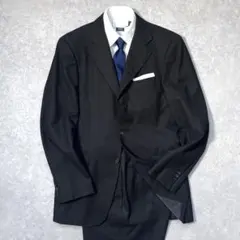 【美品】BEAMSF フランネルスーツ チャコールグレー 97