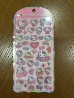 サンリオ ハローキティ コットンパフィーシール ヒョウ柄 レオパード