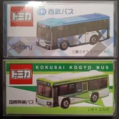 【新品未使用】京阪バス　いすゞエルガ 南海バス　日野ポンチョ　2台×2 トミカ 南海バス 日野ポンチョ 京阪バス いすゞエルガ 2台セット