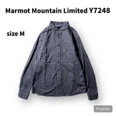 【即購入OK】Marmot 長袖シャンブレーシャツ　サイズM　ブルー