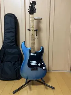 11762】Alljita 7弦ギター ブルー ファンフレット - メルカリ