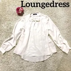 【未使用】ラウンジドレス ボウタイ ブラウス オフホワイト 金ボタン リボン