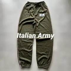実物 USED イタリア軍 トレーニング パンツ Mジャージ 軍モノ カーキ
