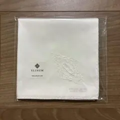 【新品】YLINUM ハンカチ ホワイト 刺繍入り