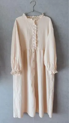 Samansa Mos2【CrossxLinen】フリルワンピース SM2