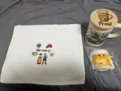 【本場ドイツ製】クライバー ビアジョッキ・木製蓋・刺繍タオル等 豪華セットのサムネイル
