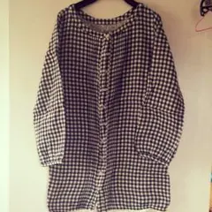 リネン☆ギンガムチェックワンピ