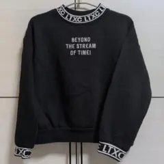 love toxic ブラック トレーナー M　150　裏起毛