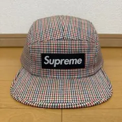 Supreme Small Check Camp Cap ブラウン 10ss
