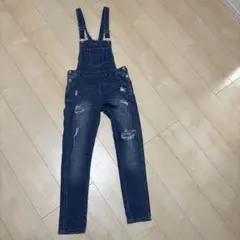 GRL ダメージデニムサロペット　Sサイズ
