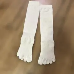 kenbee ホワイト 5本指ソックス