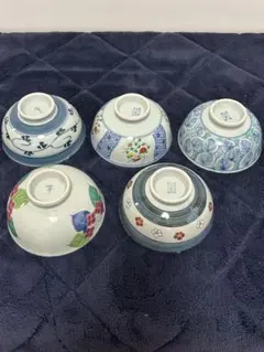 陶器製飯碗5個セット