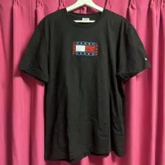 TOMMY JEANS ブラック Tシャツ XLサイズ
