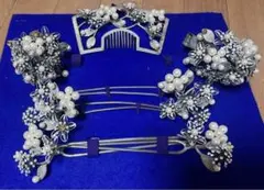 シルバー　かんざし　和装