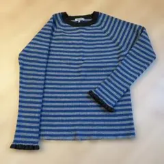 NIKO AND... ボーダーリブニット