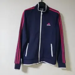 adidasレディース　 ネイビー ジャージ トリコロール
