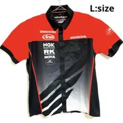 ホンダ Honda Racing ワークシャツ レーシングシャツ 半袖 ピットのサムネイル