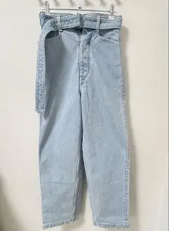 美品 blurhms 12.9オンス セルビッジ デニム ナローベルトパンツ