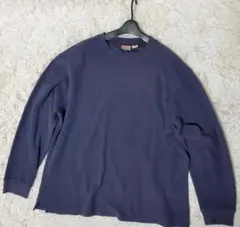 レア　L.L.Bean オーバーサイズ コットンニット XL ネイビー メンズのサムネイル