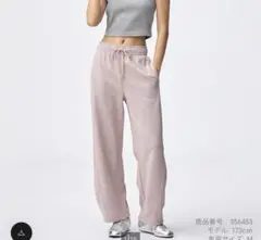 スウェットバレルレッグパンツ　XS