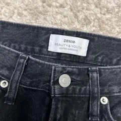 BEAUTY&YOUTH ダークグレー ストレートデニム
