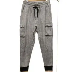 【美品】RUBIK ルービック 千鳥格子柄 カーゴ　スウェットパンツ　XLサイズ