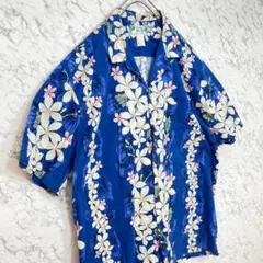 TWO PALMS 2XL アロハシャツ 開襟 花柄 総柄 ハワイ製のサムネイル