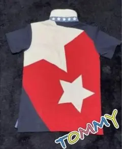 TOMMY ☆ トミー 星柄 ポロシャツ ❮ 送料無料 ❯