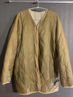 ALPHA INDUSTRIES キルティングジャケット Lサイズ カーキ