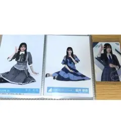 日向坂46 坂井新奈ちゃん 生写真 座り ウエハース3点セット