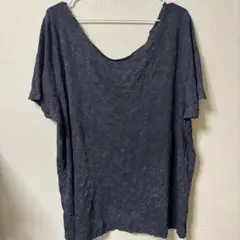 訳あり❣️リメイク用　インポート ビッグサイズ ムラ染 半袖 Tシャツ 1X 黒
