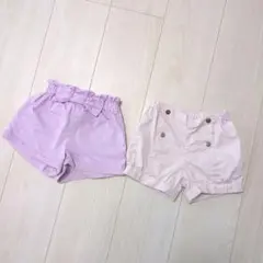 jacadi ラベンダー・ピンク ショートパンツセット88cm