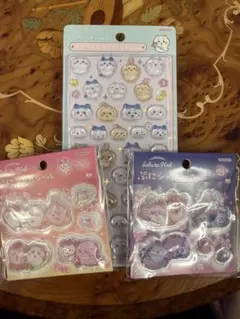 ちいかわボンボンドロップシール【ちいかわ×ハチワレ×うさぎ】ぷにシャカシール桜