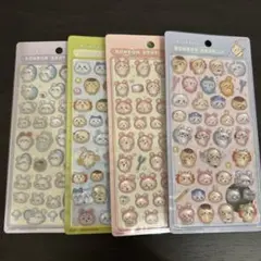 ちいかわ　新作　ボンボンドロップシール4点セット