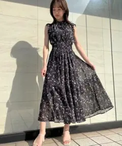 Snidel 花柄シャツワンピース