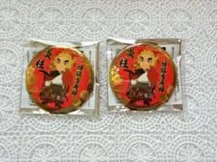 鬼滅の刃 ニジゲンノモリ 柱キラメタ缶バッジ 煉獄杏寿郎