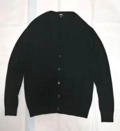 美品 ユニクロ エクストラファインメリノVネックカーディガン XL