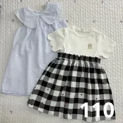 110)プティマイン　アプレレクール　ワンピース　夏物　女の子　おまとめ