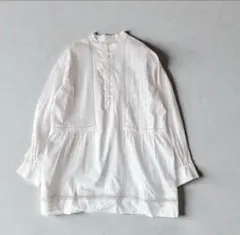 定価2万　未使用級⭐️ヌキテパ コットンボイル レースブラウス　白　Fサイズ 定価2万 未使用級⭐️ヌキテパ コットンボイル レースブラウス 白 F