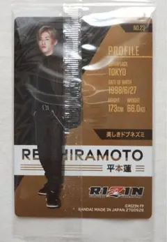 RIZINウエハースのカードだけ平本蓮