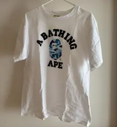 A BATHING APE Tシャツ　ブルーカモ柄 Mのサムネイル
