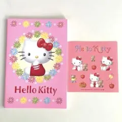 新品未使用　平成レトロ　ハローキティ ノート　シール