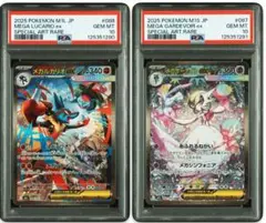PSA10 連番セット メガサーナイトSAR ＆ メガルカリオ SAR