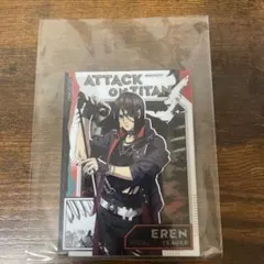 【進撃の巨人】エレン・イェーガー/海外限定コラボカフェ/購入特典アクリルカード