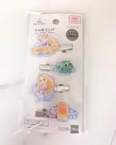 新品未使用　ディズニー　ラプンツェル　ヘアクリップ　ヘアピン　ダイソー