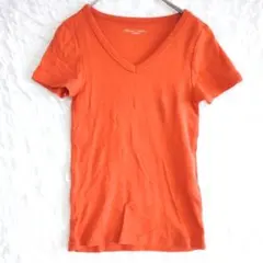 Natural Beauty Basic Vネック Tシャツ オレンジ Mスリム