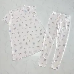 新品タグ付 ジェラピケ いのしし柄 半袖ワンピース 裾フリルレギンス 上下セットのサムネイル